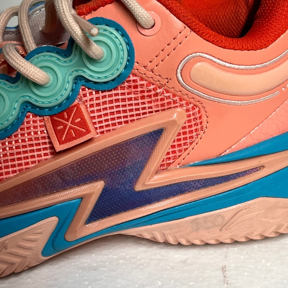 Li Ning Way of Wade Son of Flash Desert Pink Teal Basketball Sneakers US 7 Rare - Picture 15 of 15